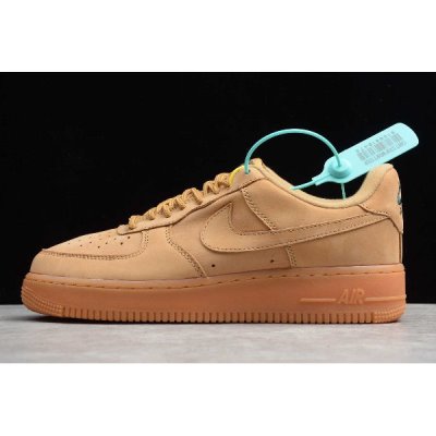 Nike Air Force 1 Low Flax Wheat Kahverengi Kaykay Ayakkabı Türkiye - W6KJ75BU